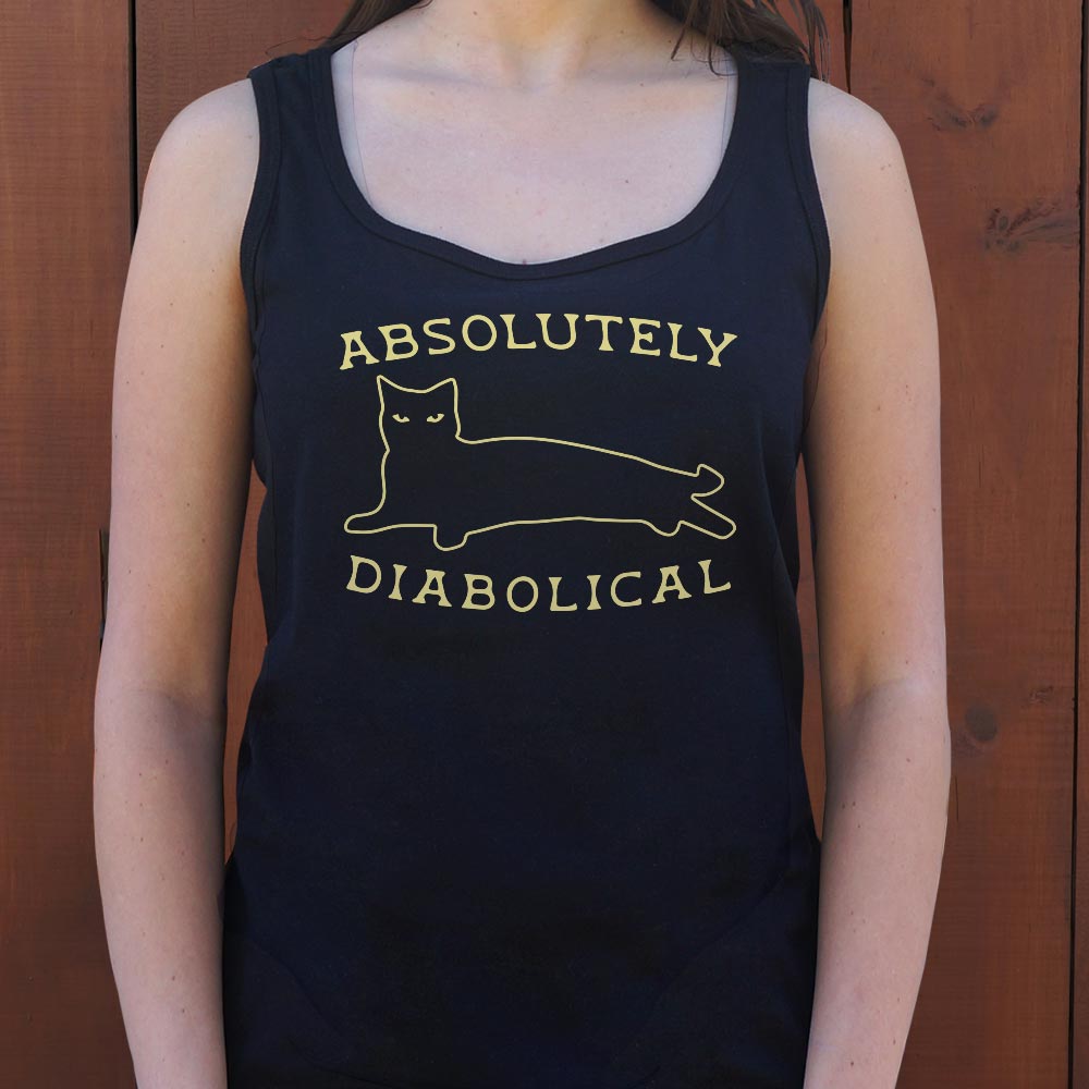 Absolutely Diabolical - Sneaky Black Cat Outline