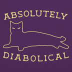 Absolutely Diabolical - Sneaky Black Cat Outline
