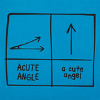 A Cute Angel vs Acute Angle Geometry Pun Diagram