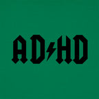 ADHD Lightning Bolt Rock Band Logo Parody