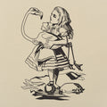 Alice Holding a Flamingo Croquet Mallet