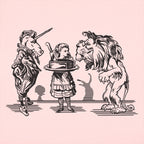 Alice And Unicorn With Lion