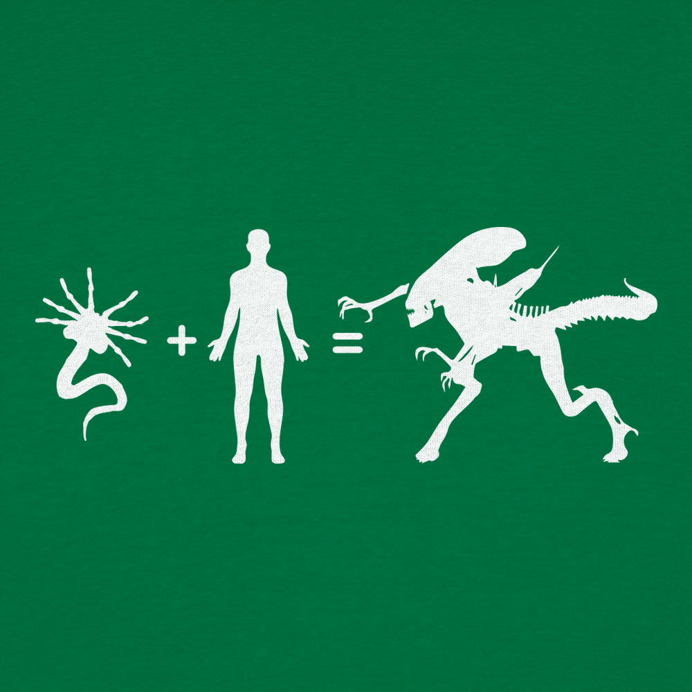 Alien Arithmetic Facehugger Plus Human Equals Alien