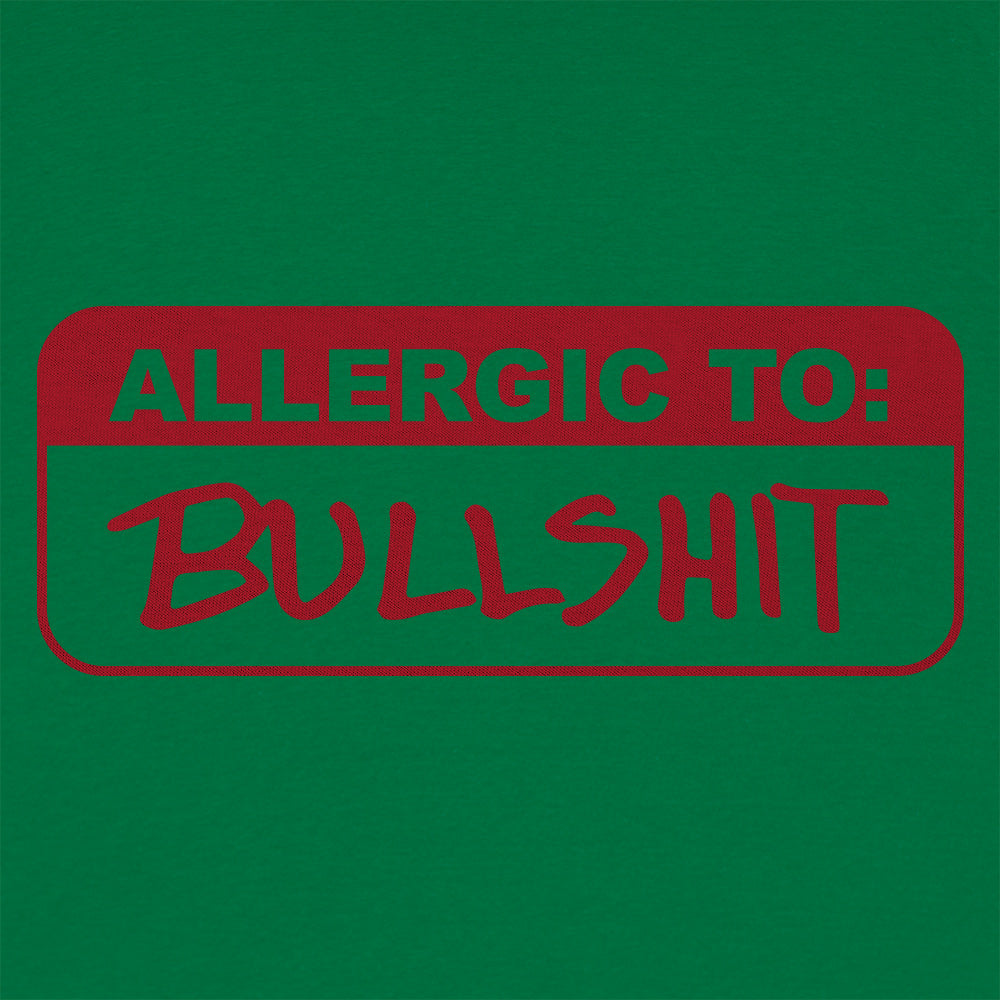 Allergic To Bullshit Warning Label