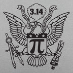 American Pi Eagle Seal with Pi Symbol and 3.14