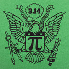 American Pi Eagle Seal with Pi Symbol and 3.14