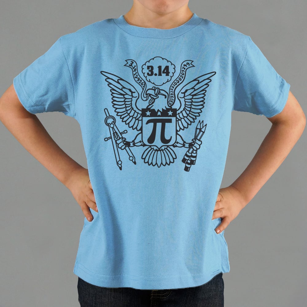 American Pi Eagle Seal with Pi Symbol and 3.14