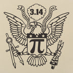 American Pi Eagle Seal with Pi Symbol and 3.14