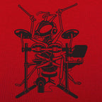 Ant Drummer Playing Drum Set