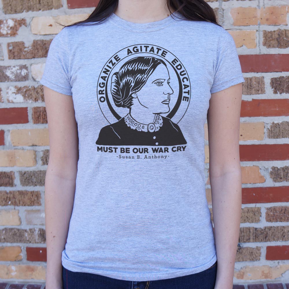 Organize Agitate Educate Susan B Anthony Quote Portrait