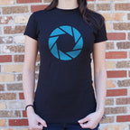 Aperture Labs Blue Camera Shutter Logo