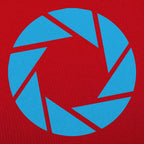 Aperture Labs Blue Camera Shutter Logo