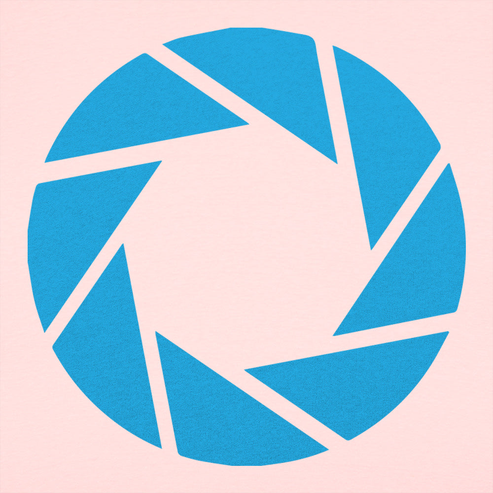 Aperture Labs Blue Camera Shutter Logo