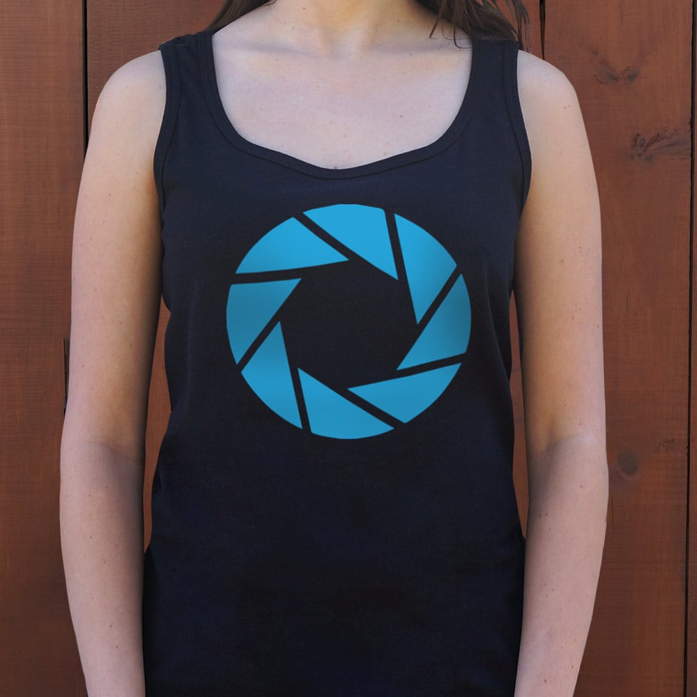 Aperture Labs Blue Camera Shutter Logo