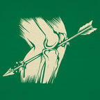 Arrow To The Knee Pierced Knee Bone Illustration