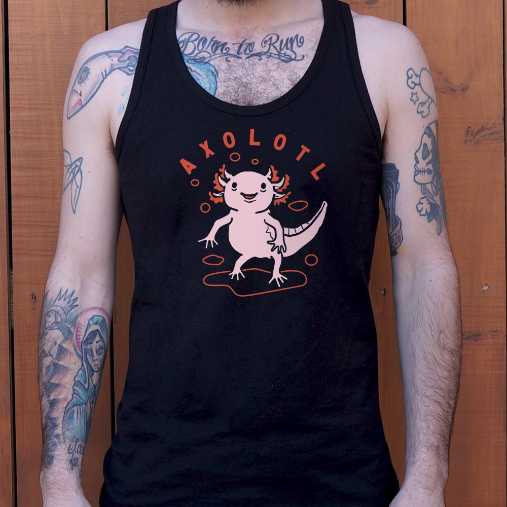 Axolotl Cute Smiling Pink Salamander
