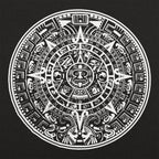 Aztec Calendar Sun Stone Design