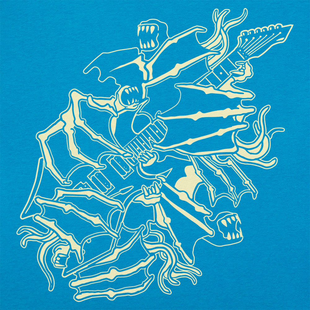 Bat Attack Bat Monster Shredding Electric Guitar