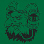 Beer Eagle Bald Eagle Wearing a Beer Helmet