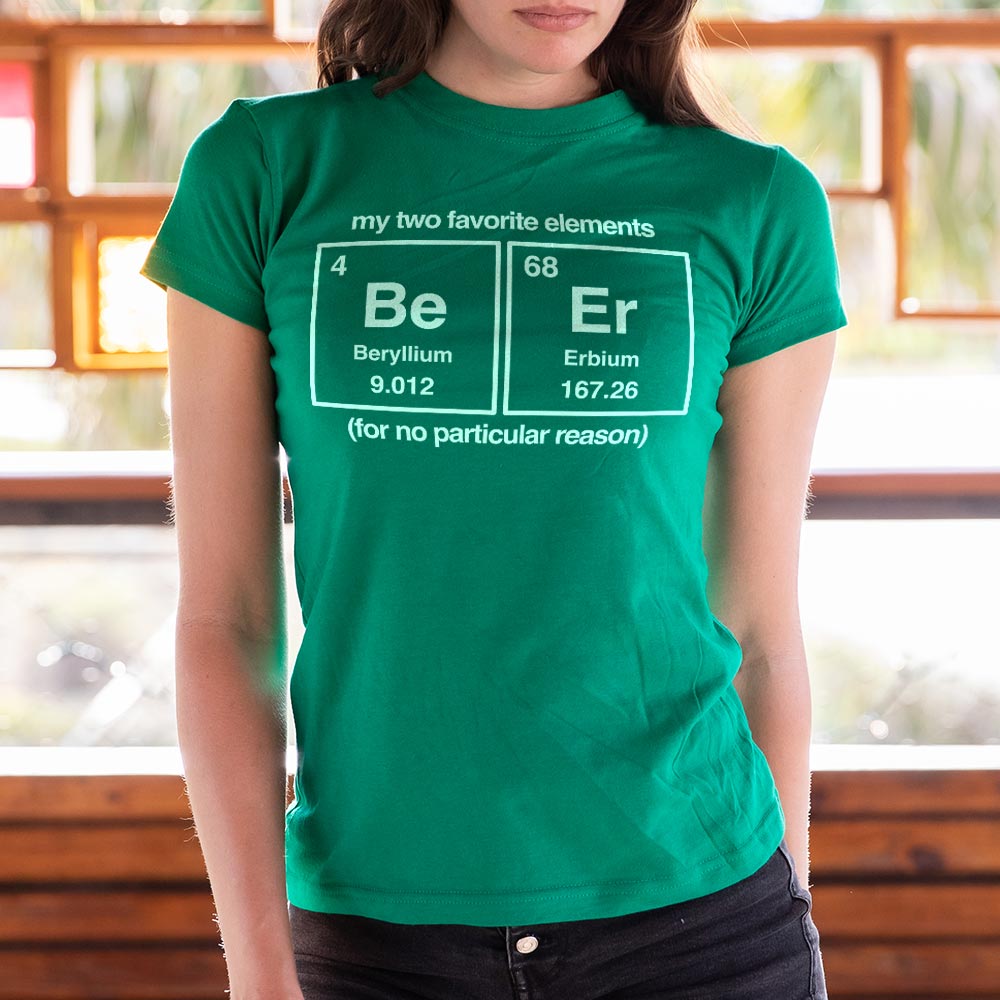 Beer Elements Periodic Table Beryllium Erbium Chemistry Pun