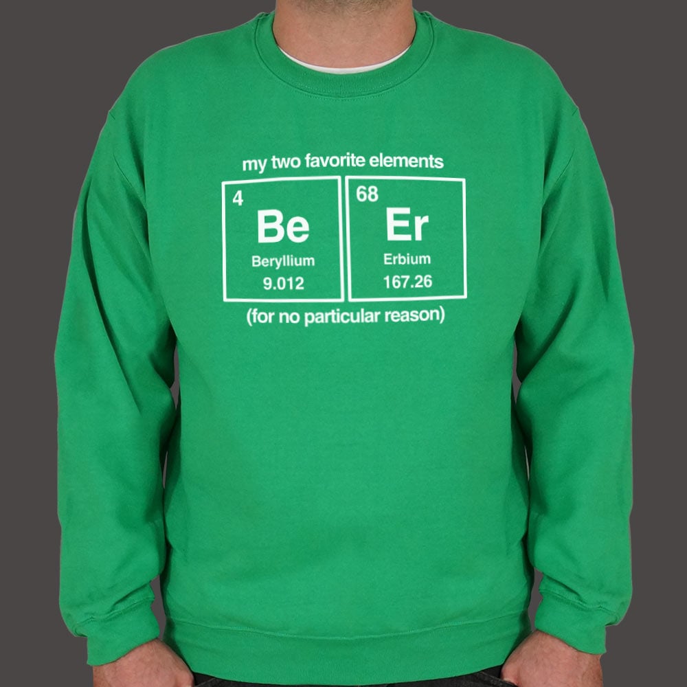Beer Elements Periodic Table Beryllium Erbium Chemistry Pun