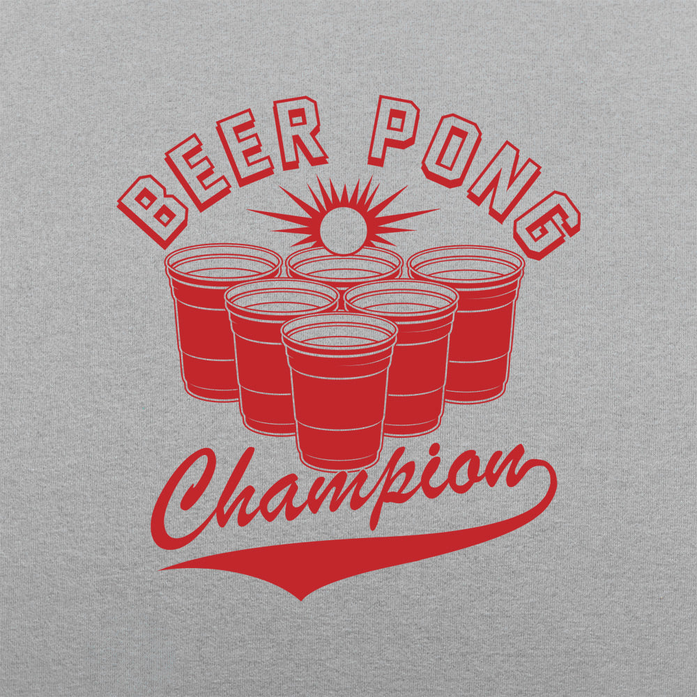 Beer Pong Champion with Red Cups Varsity Logo