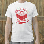 Beer Pong Champion with Red Cups Varsity Logo