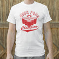 Beer Pong Champion with Red Cups Varsity Logo