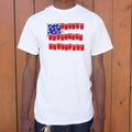 Beer Pong USA Flag Made of Red Cups and Ping Pong Balls