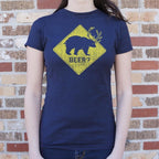 Beer Bear Deer Crossing Sign