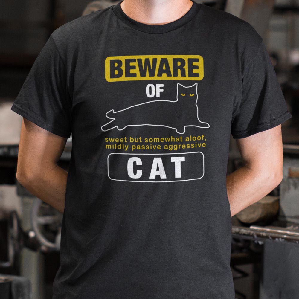 Beware Of Cat Warning Sign.