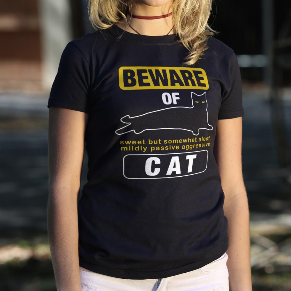 Beware Of Cat Warning Sign.