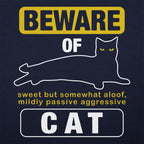 Beware Of Cat Warning Sign.
