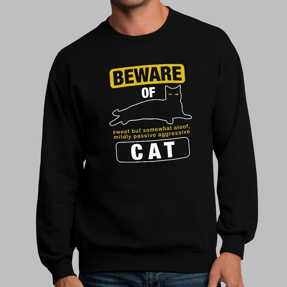 Beware Of Cat Warning Sign.