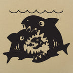 Big Sharks Eating Little Fish Food Chain