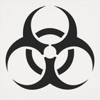 Biohazard Symbol Warning Sign