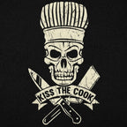 Kiss the Cook Skull with Chef Hat