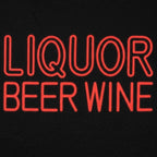 Liquor Beer Wine Neon Bar Sign