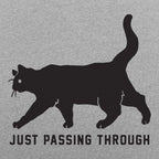 Black Cat Crossing Just Passing Through Superstition Design
