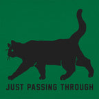 Black Cat Crossing Just Passing Through Superstition Design