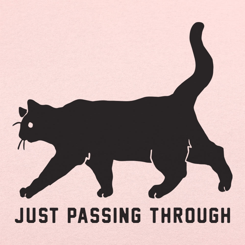 Black Cat Crossing Just Passing Through Superstition Design