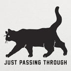 Black Cat Crossing Just Passing Through Superstition Design