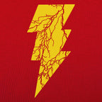 Black Lightning Yellow Cracked Bolt Graphic