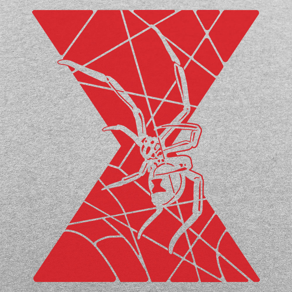 Black Widow Spider with Hourglass Web Design
