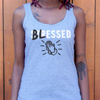 Blessed Not Stressed with Praying Hands