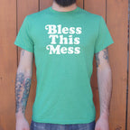 Bless This Mess Retro Typography Quote