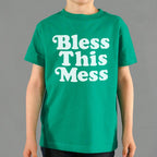 Bless This Mess Retro Typography Quote
