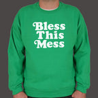 Bless This Mess Retro Typography Quote