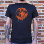 Blood Moon Dripping Orange Graphic