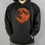 Blood Moon Dripping Orange Graphic
